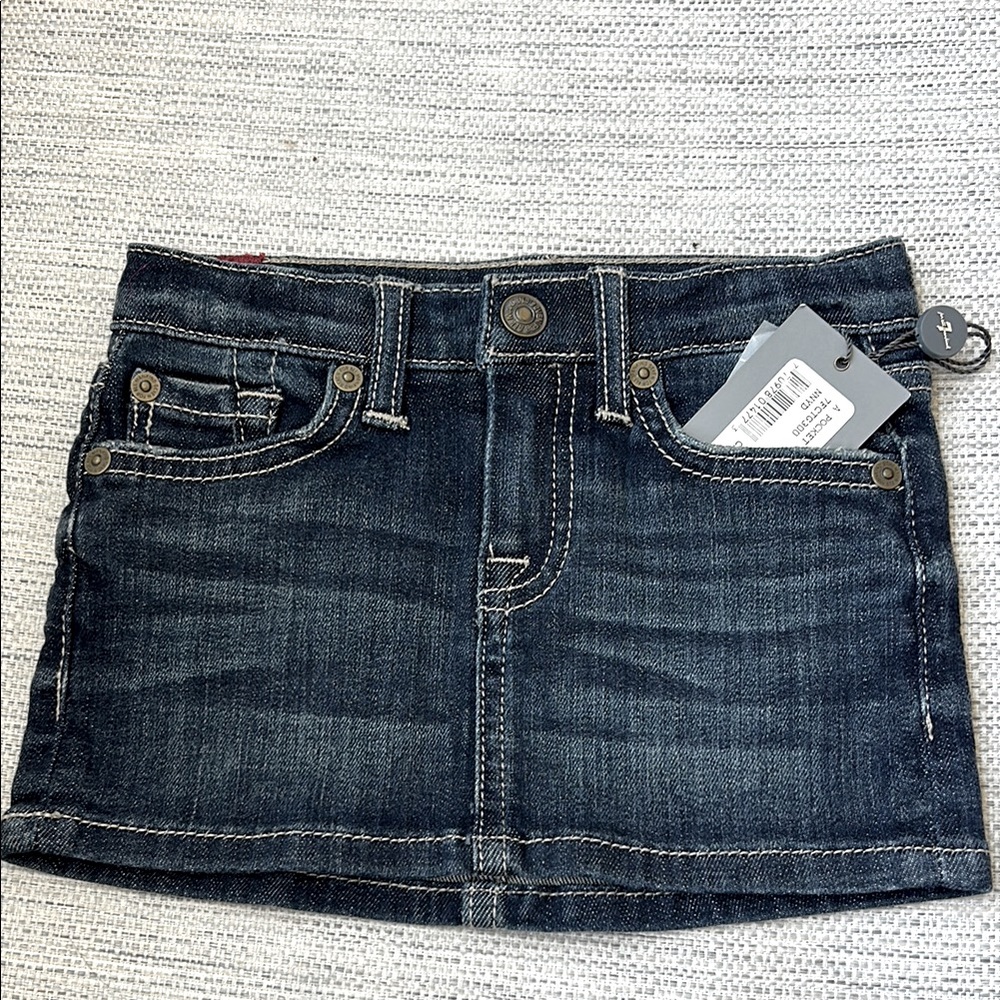 7 For All Mankind Indigo Denim Skirt -Little girls